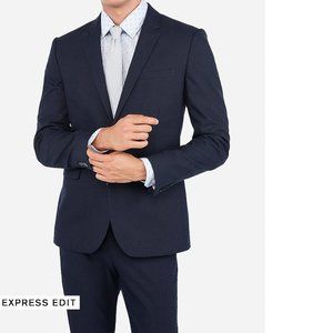 Extra Slim Navy Cotton Blend Stretch Suit Jacket